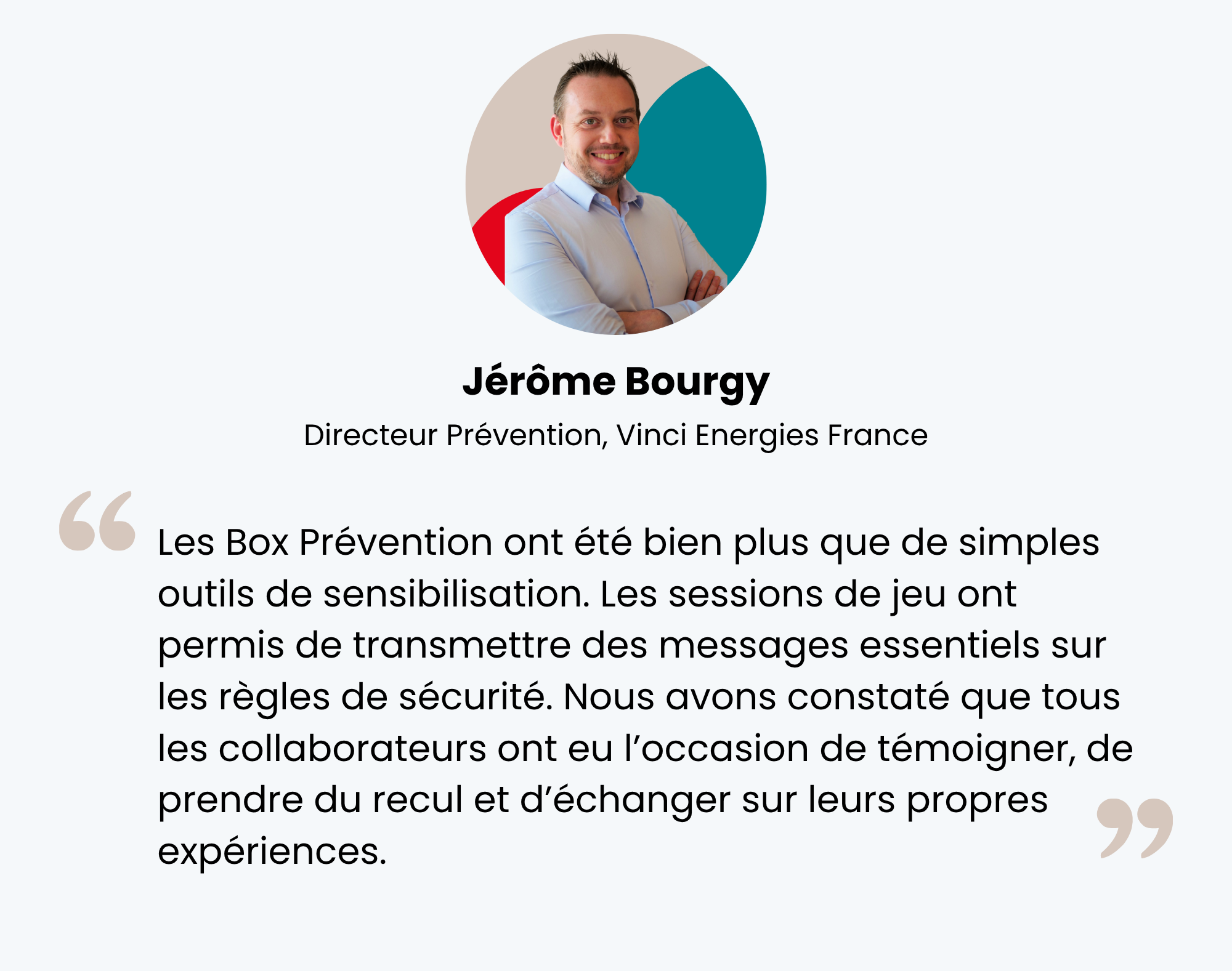 Témoignage Jérôme Bourgy de Vinci Energies France