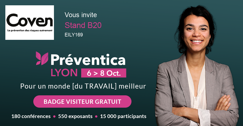 Préventica Lyon 2026 : retrouvez Coven du 6 au 8 octobre sur le stand B20